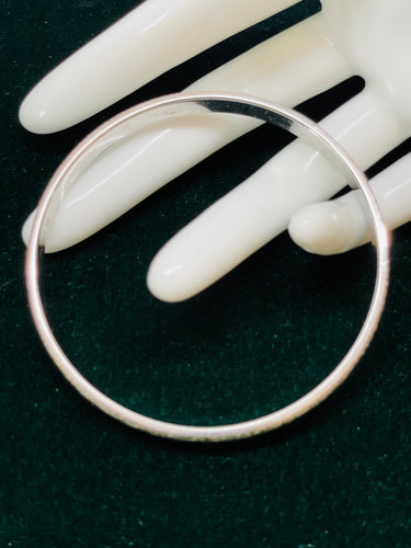 Monet Silver Glitter Bangle